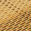  világosbarna polyrattan erkélyparaván 600x80 cm