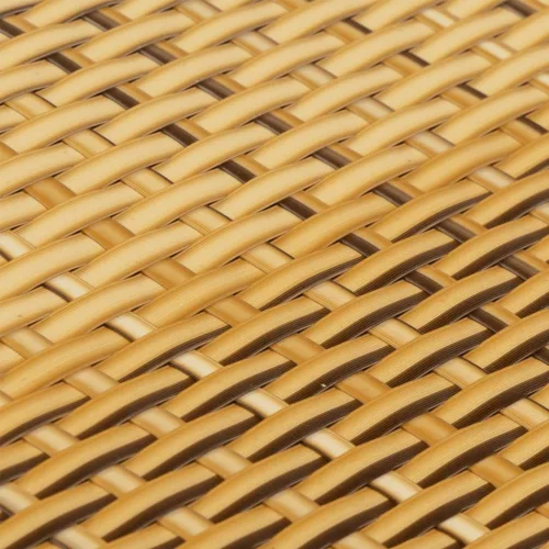  világosbarna polyrattan erkélyparaván 600x80 cm