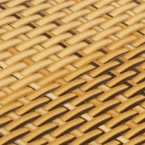  világosbarna polyrattan erkélyparaván 600x90 cm
