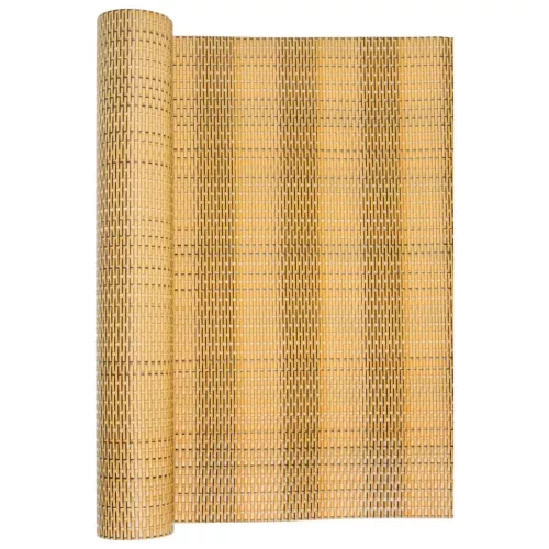  világosbarna polyrattan erkélyparaván 600x100 cm