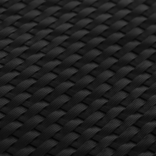  fekete polyrattan erkélyparaván 300x80 cm