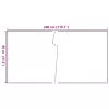  fekete polyrattan erkélyparaván 300x80 cm