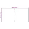  fekete polyrattan erkélyparaván 300x90 cm