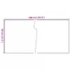  fekete polyrattan erkélyparaván 400x80 cm