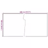  fekete polyrattan erkélyparaván 400x100 cm