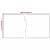  fekete polyrattan erkélyparaván 500x80 cm