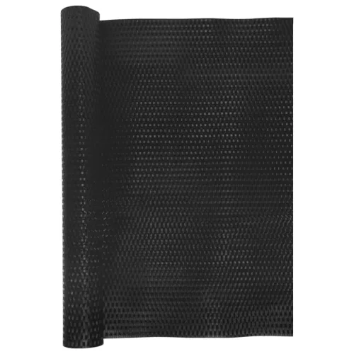  fekete polyrattan erkélyparaván 600x90 cm