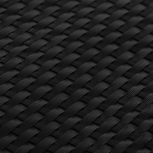 fekete polyrattan erkélyparaván 1000x90 cm