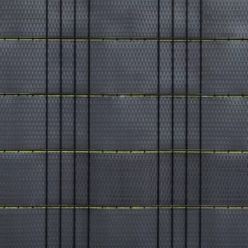  5 db antracitszürke polyrattan erkélyparaván 255 x 19 cm