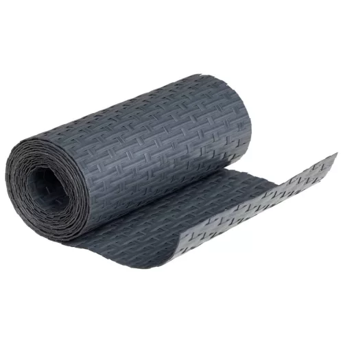  10 db antracitszürke polyrattan erkélyparaván 255 x 19 cm