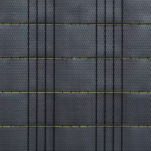  10 db antracitszürke polyrattan erkélyparaván 255 x 19 cm