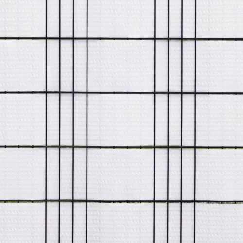  10 db fehér polyrattan erkélyparaván 255 x 19 cm