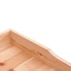  barna tömör fenyőfa növénytartó asztal polccal 78x38x82,5 cm