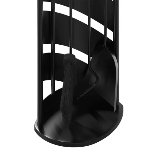  5 részes acél kandallószerszám-készlet 23 x 15 x 66 cm