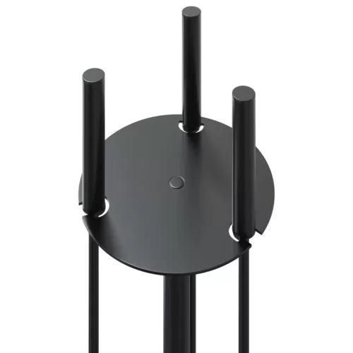  4 részes acél kandallószerszám-készlet 22 x 59 cm