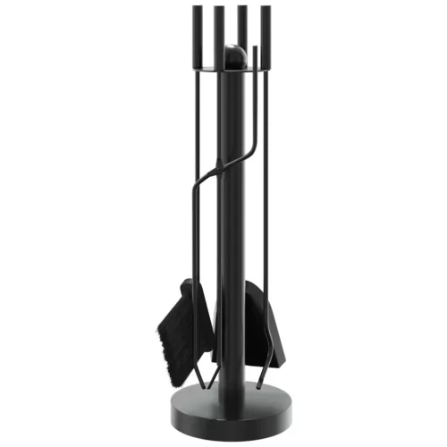  5 részes acél kandallószerszám-készlet 18 x 56 cm