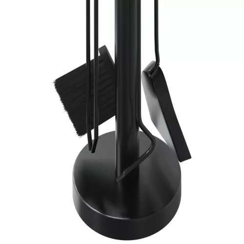  5 részes acél kandallószerszám-készlet 18 x 56 cm