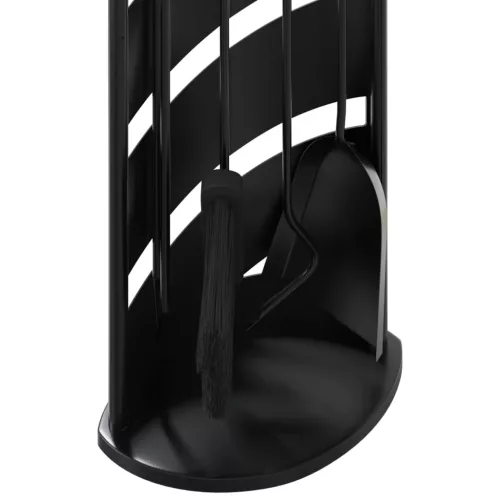  5 részes acél kandallószerszám-készlet 23 x 15 x 66 cm