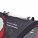 VID Gyerekszállító kerékpár utánfutó - 30 kg teherbírással - piros