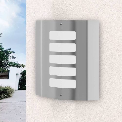 2 Rozsdamentes Acél Vízálló Fali Lámpatestek 60W