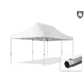   TP 3x6m összecsukható 850N alumínium pavilon, oldalfal nélkül, nehezen éghető - fehér