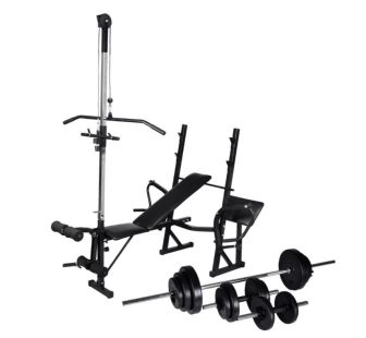 VID edzőpad állvánnyal, egykezes és kétkezes súlyzószettel 30,5 kg 163470