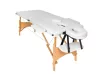2-zone white wooden massage table