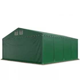   TP Professional 5x8m 2,6m oldalmagas raktársátor PVC 800 ponyvával, zöld