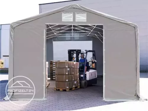 TP Raktársátor 8x12m professional 4m oldalmagassággal, 550g/m2