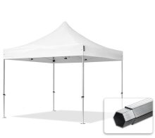   Professional összecsukható sátrak PROFESSIONAL 400g/m2 ponyvával, alumínium szerkezettel, oldalfal nélkül - 3x3m fehér