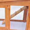  nagyméretű fa nyúlketrec kisállatok számára, tetővel  