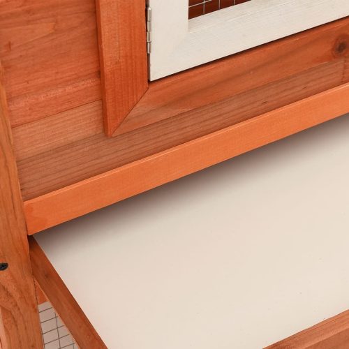  kültéri nagyméretű nyúlketrec/kisállatketrec két házikóval