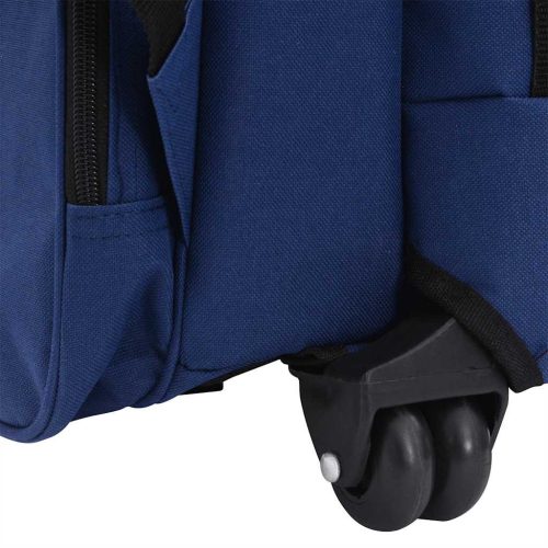 Kék, összecsukható, többfunkciós kisállatszállító kocsi