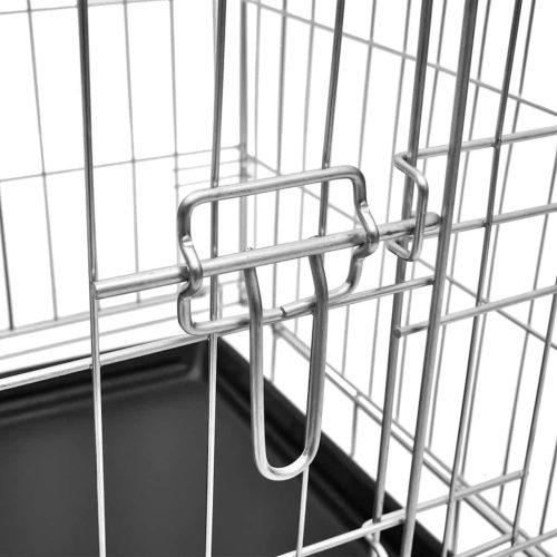 Összecsukható fém kutyaketrec L  