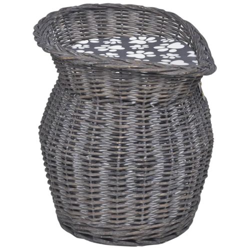 Fűzfa macskabútor kisállatház/ágy/kaparóoszlop párnával