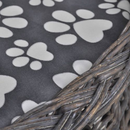 Fűzfa macskabútor kisállatház/ágy/kaparóoszlop párnával