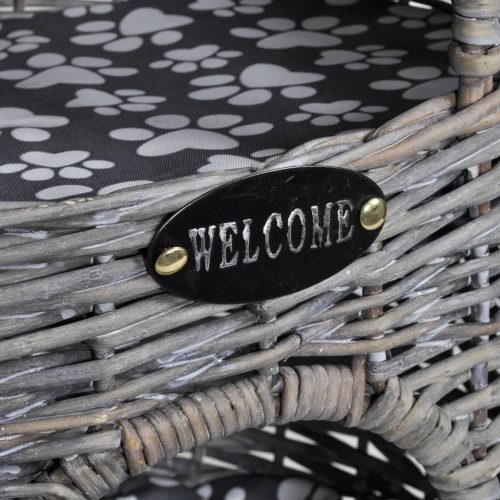 2-szintes fűzfa macskabútor kisállatház/ágy/kaparóoszlop párnával