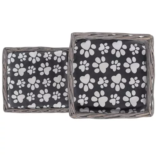 Fűzfa macskabútor kisállatház/ágy/kastély/kaparóoszlop párnával