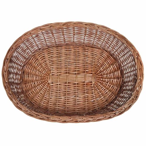 Természetes színű fűzfa kutyakosár/kisállatágy 90 cm