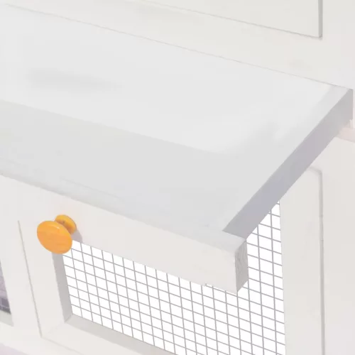  kétszintes fa nyúlketrec  