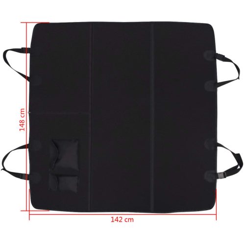  háziállat hátsó autós üléshuzat 148x142 cm fekete