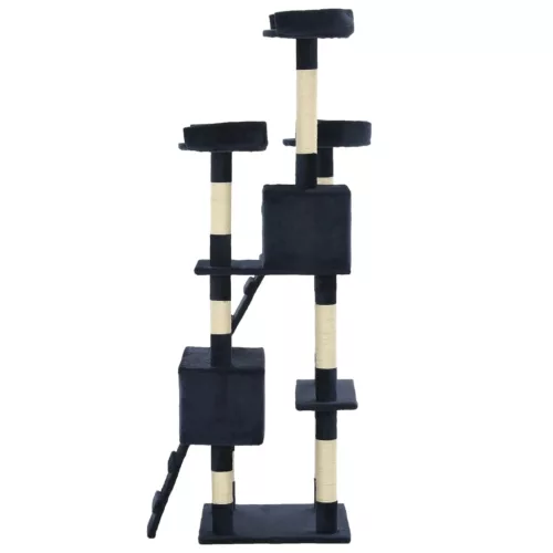  kék macskabútor szizál kaparófákkal 170 cm