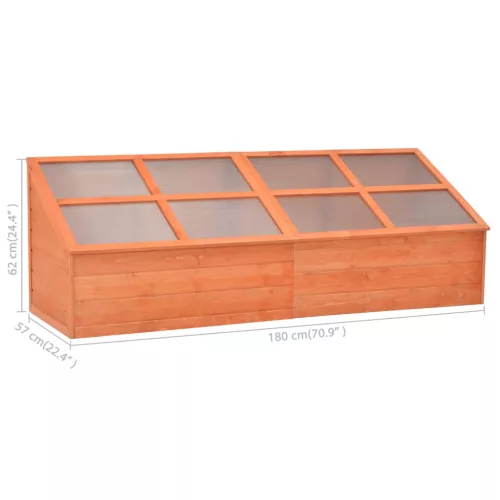  fa melegház 180 x 57 x 62 cm