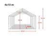 Party šator 4x10m-PROFESSIONAL DELUXE  550g/m2-posebno jaka čelična konstukcija