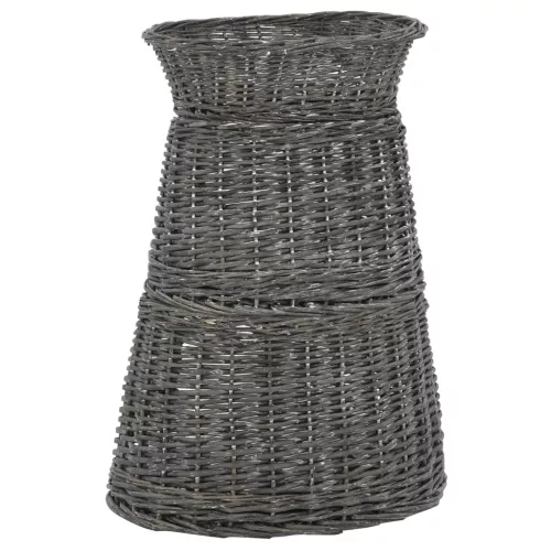  szürke 3-részes természetes fűzfa macskakosárszett párnákkal