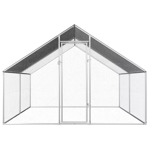  kültéri horganyzott acél tyúkól 2,75 x 4 x 1,92 m  