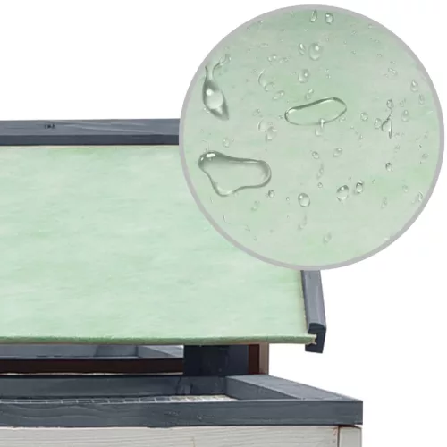  szürke tömör fenyő- és jegenyefa nyúlketrec 310x70x87  cm