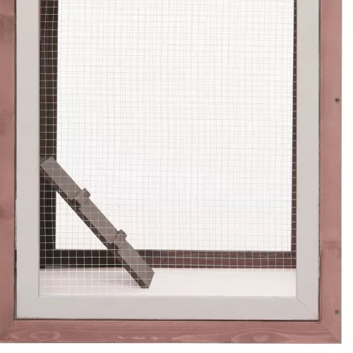  kávébarna tömör fenyő- és jegenyefa tyúkól 170 x 81 x 110 cm