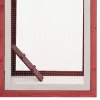  piros tömör fenyő- és jegenyefa tyúkól 170 x 81 x 110 cm