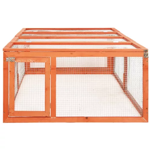  tömör fenyőfa nyúlketrec 183 x 90 x 46,5 cm